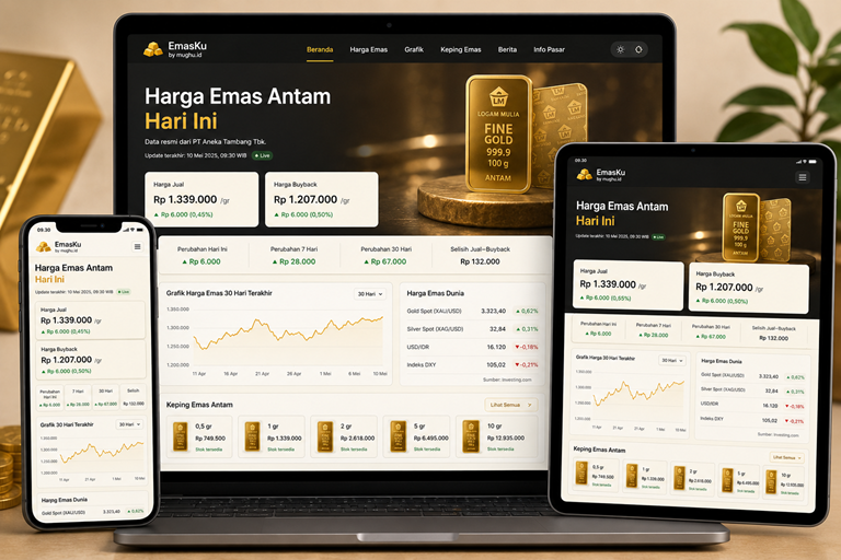 Harga Emas Antam Hari Ini